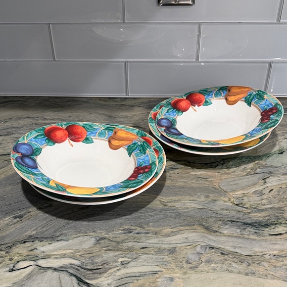 Vibrant Fruit Design Dinnerware Set - Picture 1 of 3